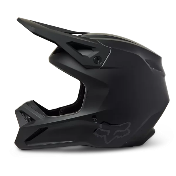 קסדה פוקס FOX Racing V1 Helmet SOLID BLACK MATTE . fox v1 v1 fox
