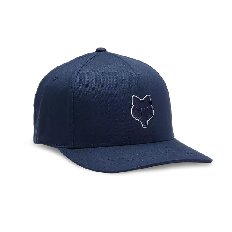 כובע פוקס כחול/לבן FOX Head Flexfit