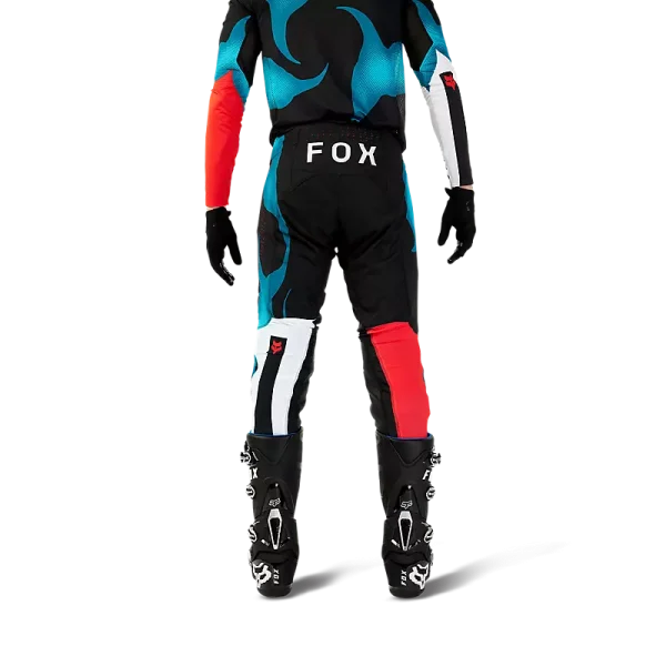 חליפת רכיבה פוקס שחור/כחול FOX Flexair Withered V24