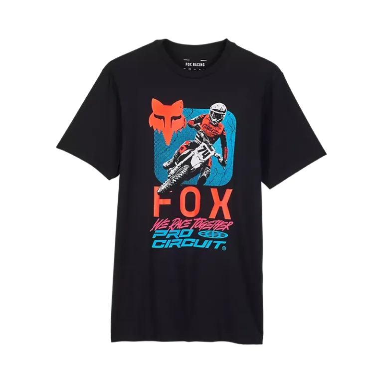 חולצה קצרה אופנוע פוקס Fox-x-Pro-Circuit-Premium-Tee-32001-001