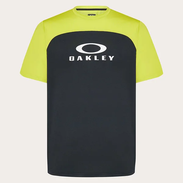 חולצת רכיבה קצרה לאופניים אוקלי צהוב Oakley Free Ride RC
