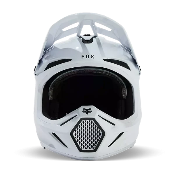 קסדה פוקס לבן FOX RACING V3 RS CARBON SOLID