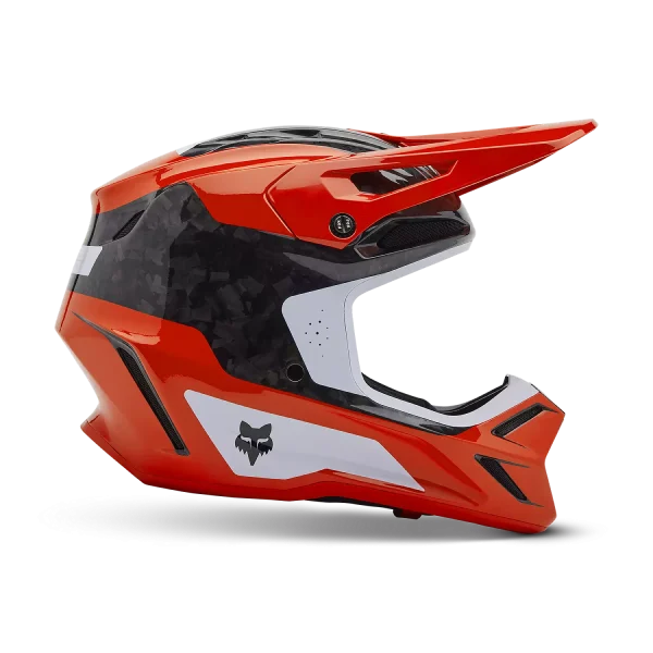 קסדה פוקס כתום FOX RACING V3 RS INFINITE זווית צד