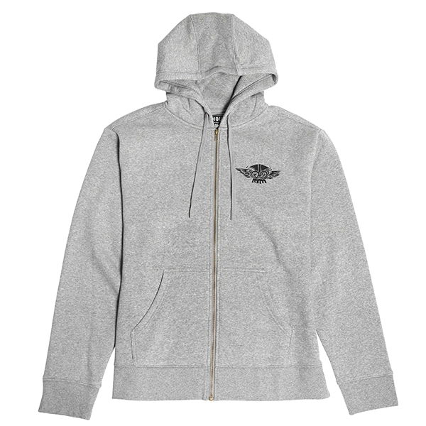 קפוצ׳ון רוכסן פסטהאוס אפור FASTHOUSE Love Of It Hooded Zip-Up Fleece Heather Gray