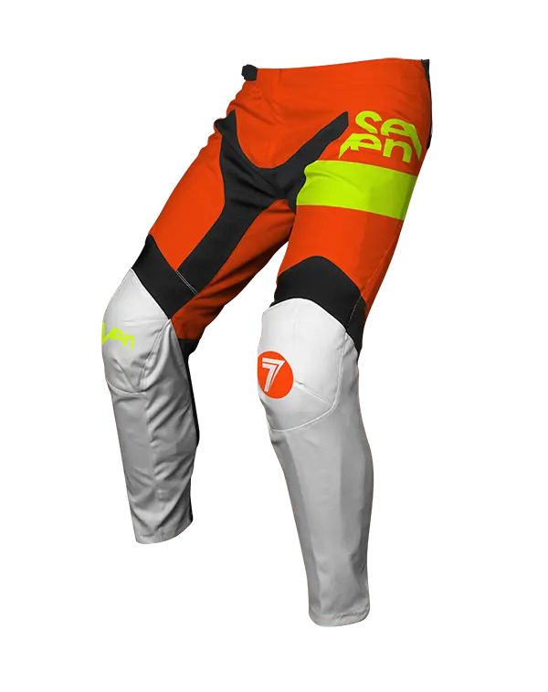 מכנס רכיבה סבן לבן/כתום VOX FRACTURE PANT WHITE/FLO ORANGE זווית קדמית