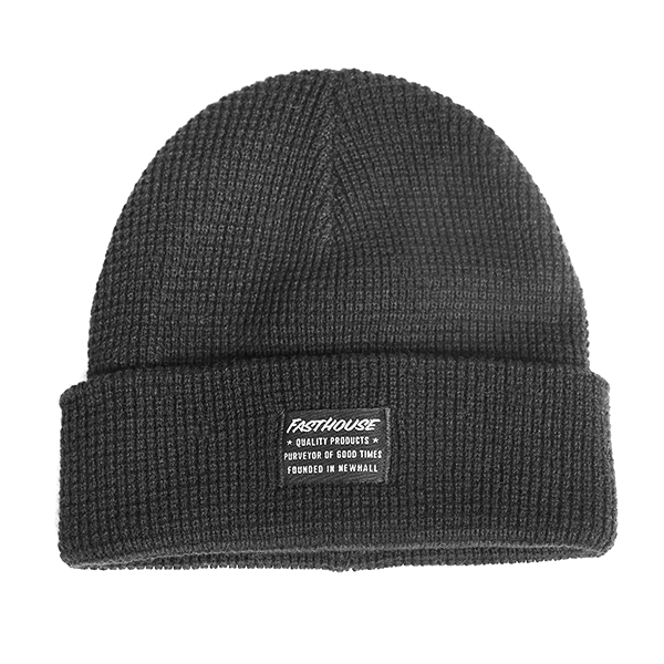 כובע גרב פסטהאוס שחור FASTHOUSE Waffle Beanie Vintage Black