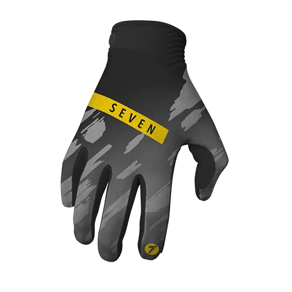 כפפות רכיבה שחור/צהוב ZERO CLASH GLOVE BLACK/FLO YELLOW זווית קדמית