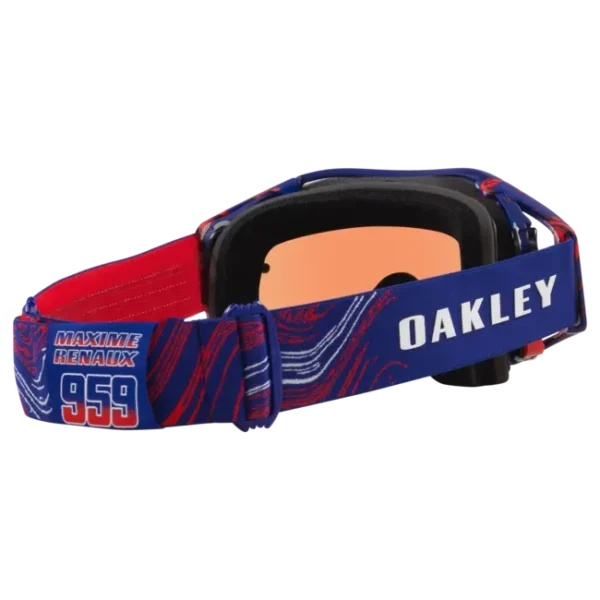 משקף אבק אוקלי אדום - Oakley Airbrake MX Maxime Renaux Signature w PRIZM Torch Iridium 2