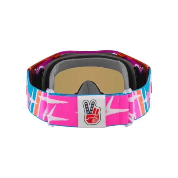 משקף אבק אוקלי כחול - Oakley Airbrake MX TLD Speed Stars w Black Ice Iridium 2
