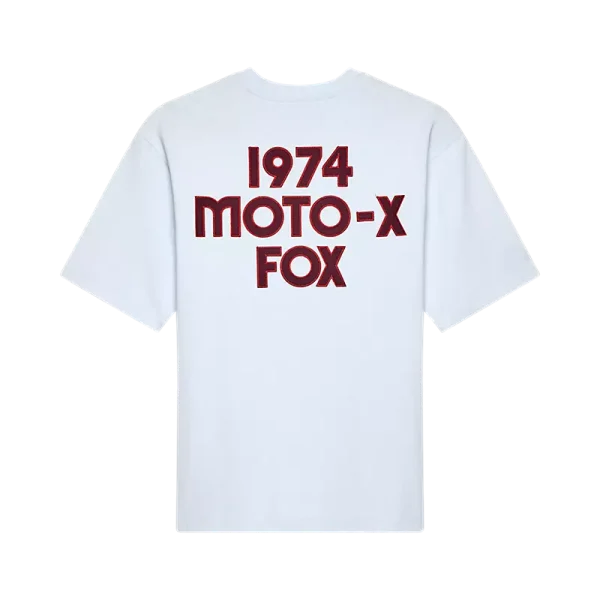 Fox Racing Moto‑X Oversized Tee BLUE חולצה פוקס מאחורה