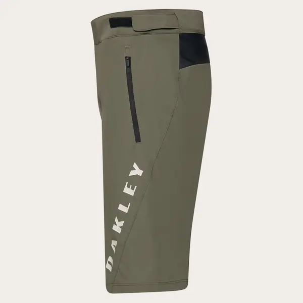 מכנס רכיבה קצר OAKLEY Free Ride Lined Short ירוק צבאי מק"ט FOA406787-7CE - מבט צד