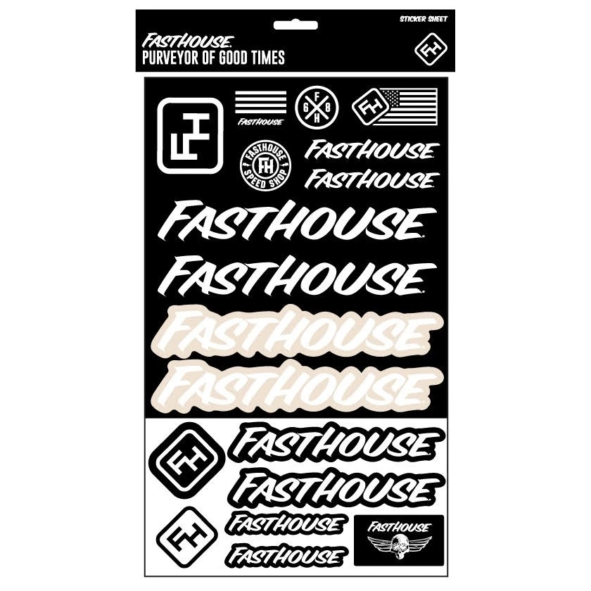 ערכת מדבקות פסטהאוס שחור - Fasthouse Sticker Kit BW