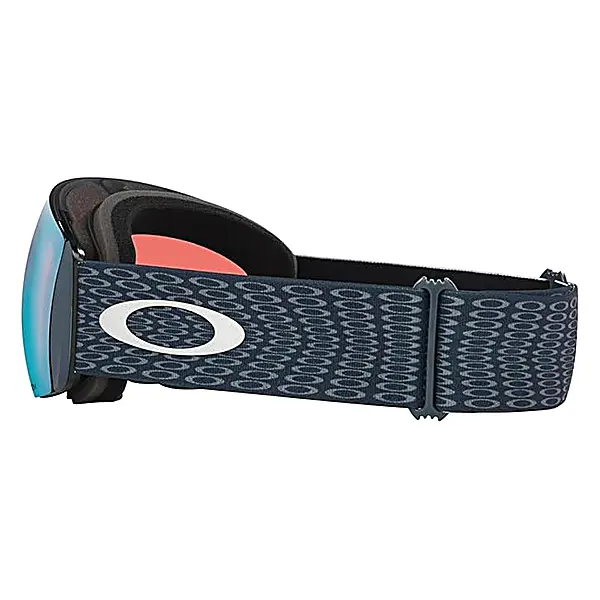 משקף סקי Oakley Flight Deck L PRIZM כחול מק"ט 7050F200 - מבט צד ורצועה