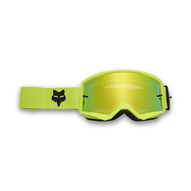 משקף אבק צהוב מלפנים - FOX Main Core Goggle Spark Front View