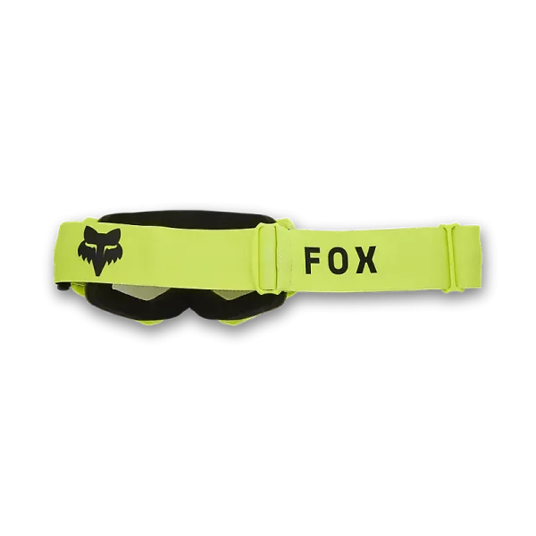 משקף אבק צהוב מאחור עם הרצועה - FOX YOUTH Main Core Goggle Back and Strap View