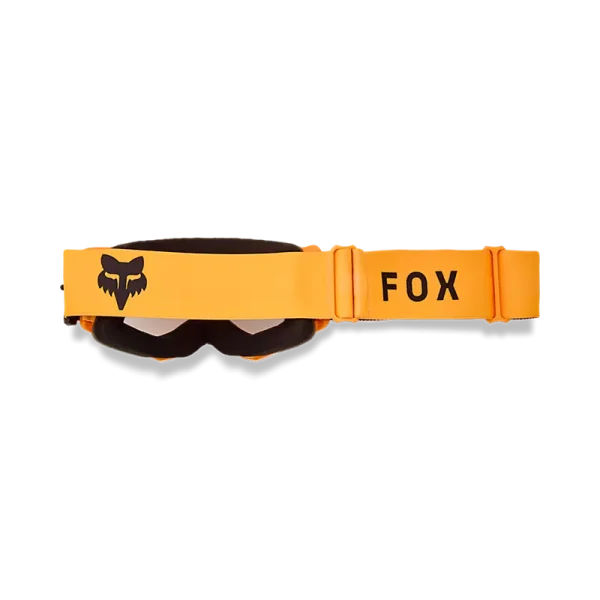 משקף אבק כתום מאחור עם הרצועה - FOX YOUTH Main Core Goggle Back and Strap View
