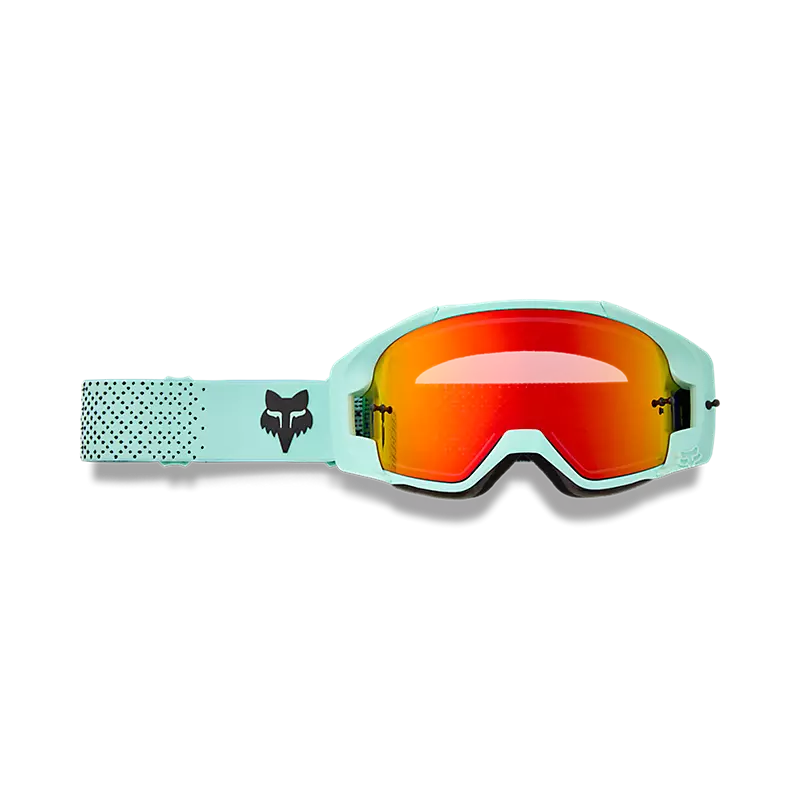 משקף אבק טורקיז מלפנים - FOX Vue Core Goggle Vivid Front View