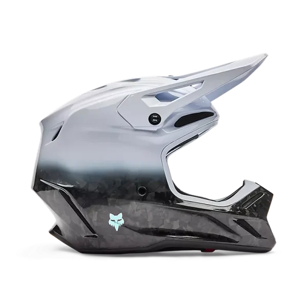 קסדת שטח פוקס לבן – FOX V3 RS Ghost מבט מהצד