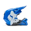 קסדת מוטוקרוס כחול מהצד - FOX YOUTH V1 Shield Side View