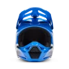 קסדת מוטוקרוס כחול מלפנים - FOX YOUTH V1 Shield Front View