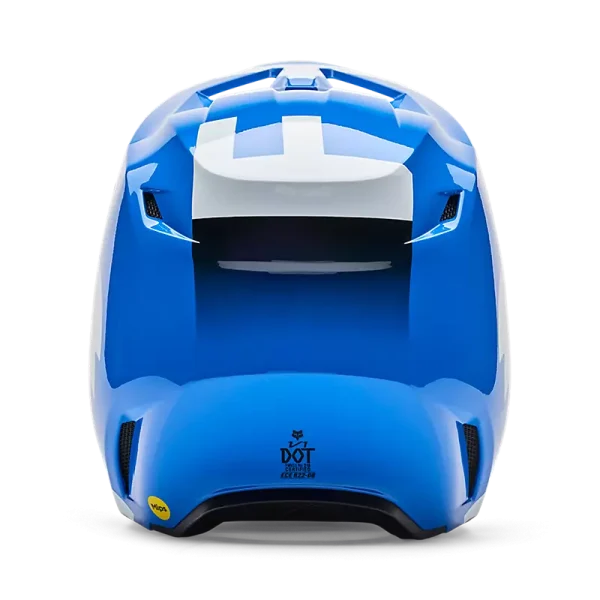 קסדת מוטוקרוס כחול מלמעלה - FOX YOUTH V1 Shield Top View