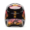 קסדת שטח פוקס שחור/כתום – FOX YOUTH V1 Kairos מאחורה