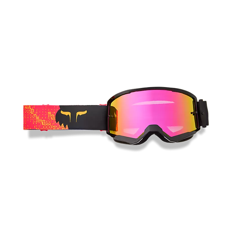 משקף אבק שחור מלפנים - FOX Main Kairos Goggle Spark Front View