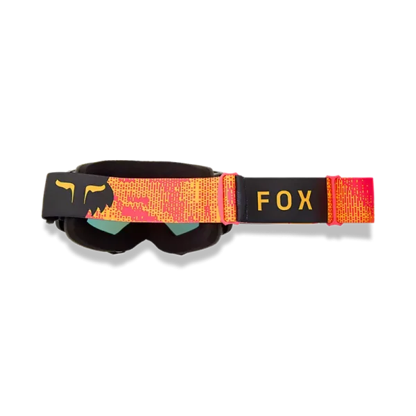 משקף אבק שחור מאחור עם הרצועה - FOX Main Kairos Goggle Spark Back and Strap View