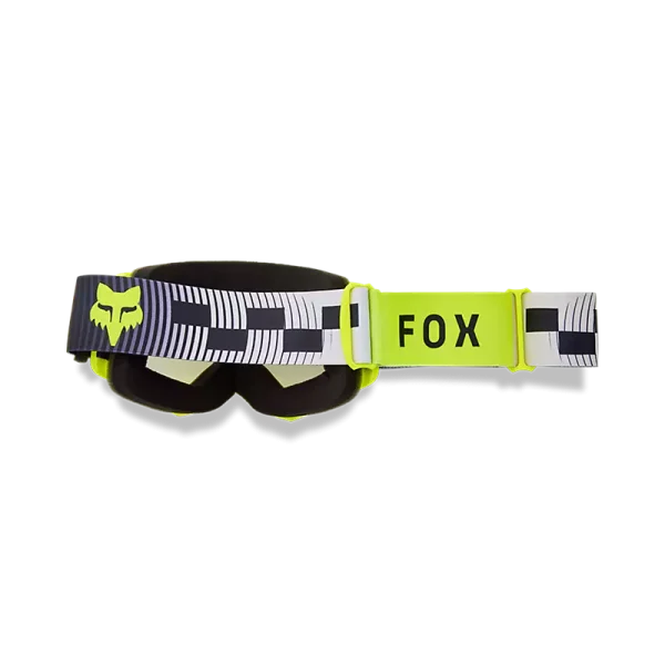 משקף אבק צהוב מאחור עם הרצועה - FOX Main Collect Goggle Back and Strap View