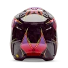 קסדת מוטוקרוס אדום מלמעלה - FOX V3 RS Canvas Top View