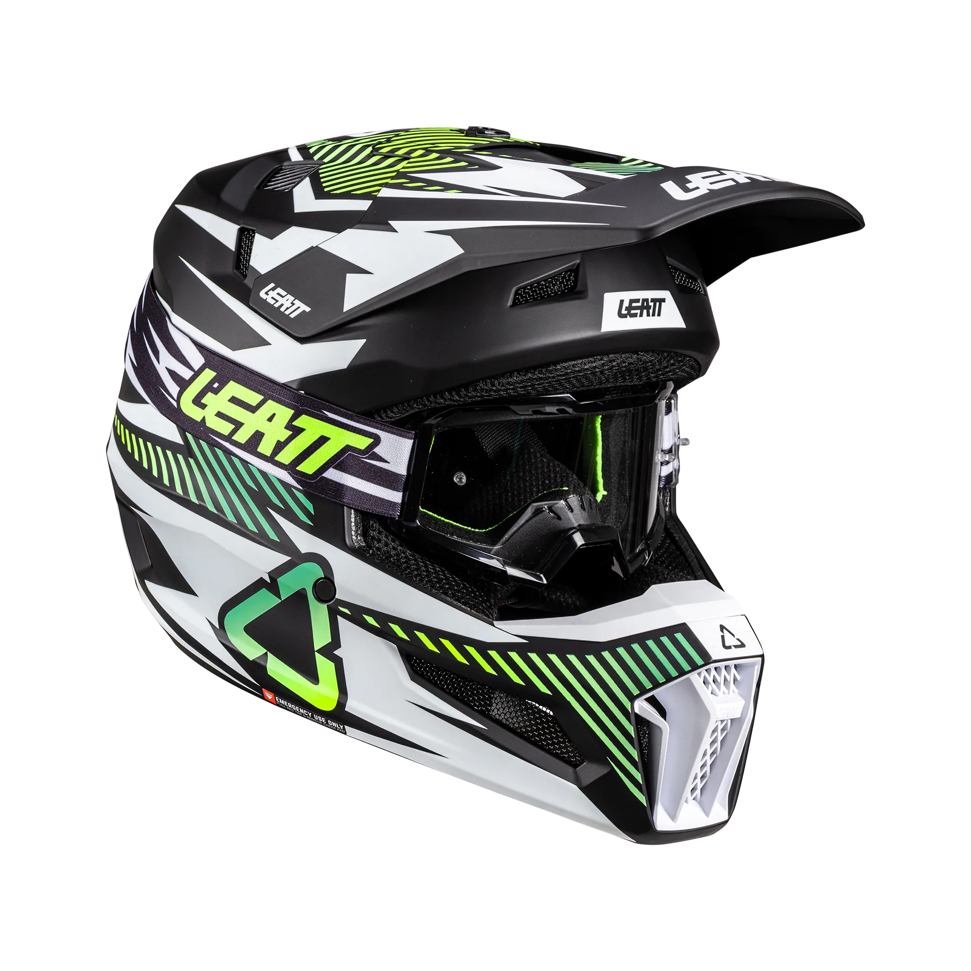קסדת רכיבה ליט שחור - LEATT MOTO 3.5 V26 Storm Teal