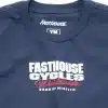 תקריב הדפס קדמי בחולצת Fasthouse Youth Spanner