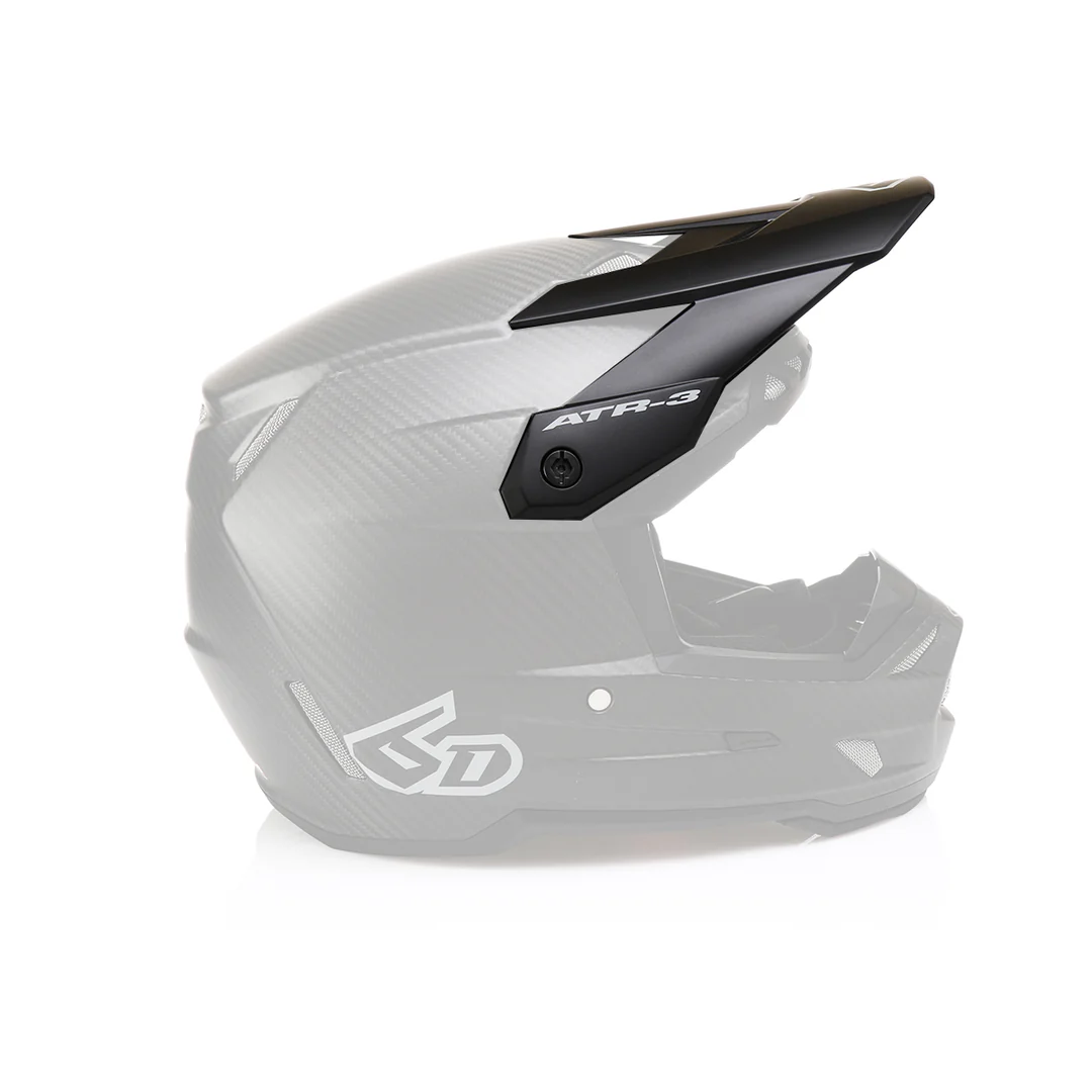 קסדת רכיבה 6D שחור - 6D 6D ATR 3 Visor Solid Gloss Black