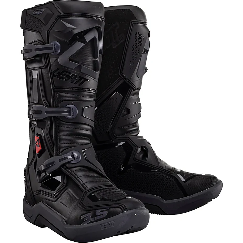מגפי רכיבה ליט שחור - Leatt Boots Moto 3.5 JR Stealth