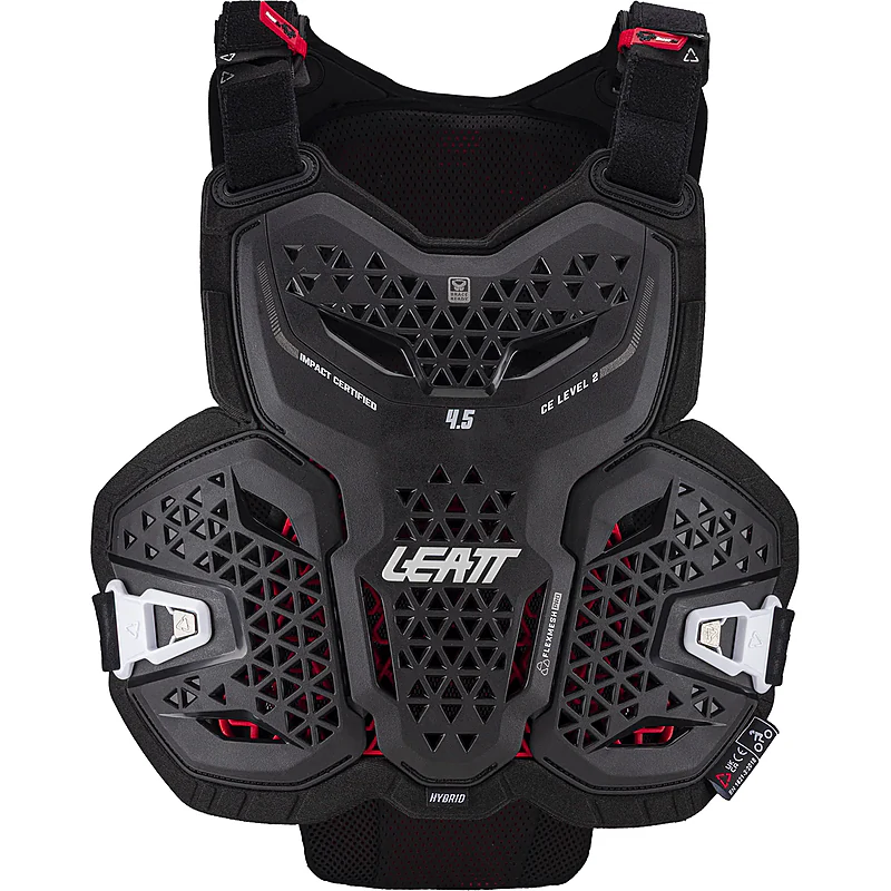 מגן חזה ליט שחור - Leatt 4.5 Hybrid Chest Protector