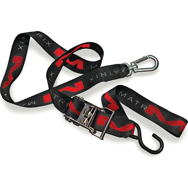 רצועות קשירה מטריקס שחור - ' Matrix M1 2" Ratcheting Tie Downs Set Black