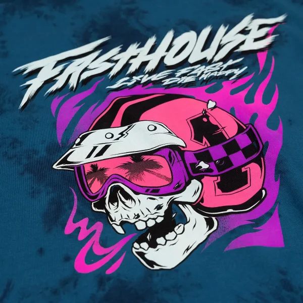 ציוד רכיבה פסטהאוס כחול - Fasthouse Destroyer SS Tee 2