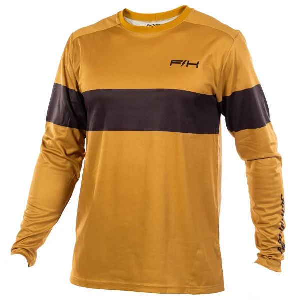 חולצת רכיבה פסטהאוס חום - Fasthouse Impakt Ribot LS Jersey