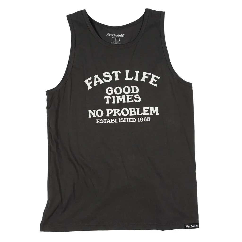 ציוד רכיבה פסטהאוס שחור - Fasthouse No Problem Tank Graphite Black