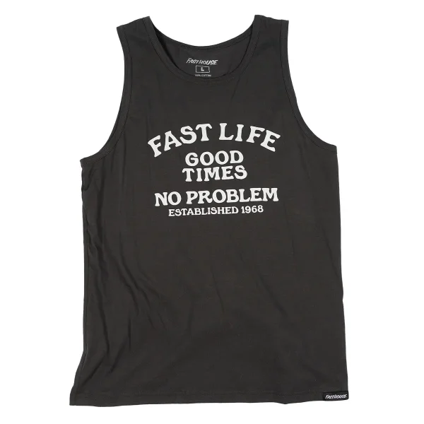 ציוד רכיבה פסטהאוס שחור - Fasthouse No Problem Tank Graphite Black