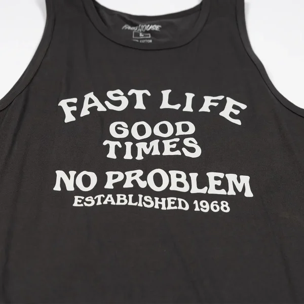 ציוד רכיבה פסטהאוס שחור - Fasthouse No Problem Tank Graphite Black 4