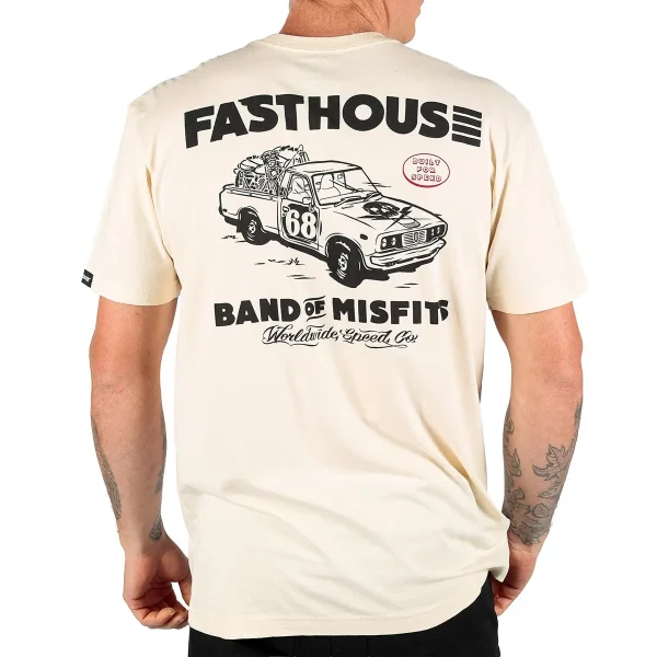ציוד רכיבה פסטהאוס - Fasthouse Pursuit SS Tee Natural 4
