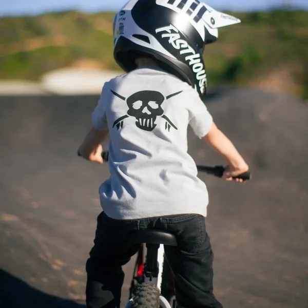 ציוד רכיבה פסטהאוס אפור - Fasthouse Toddler Spike SS Tee 2