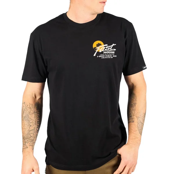 ציוד רכיבה פסטהאוס שחור - Fasthouse Sunset SS Tee 5