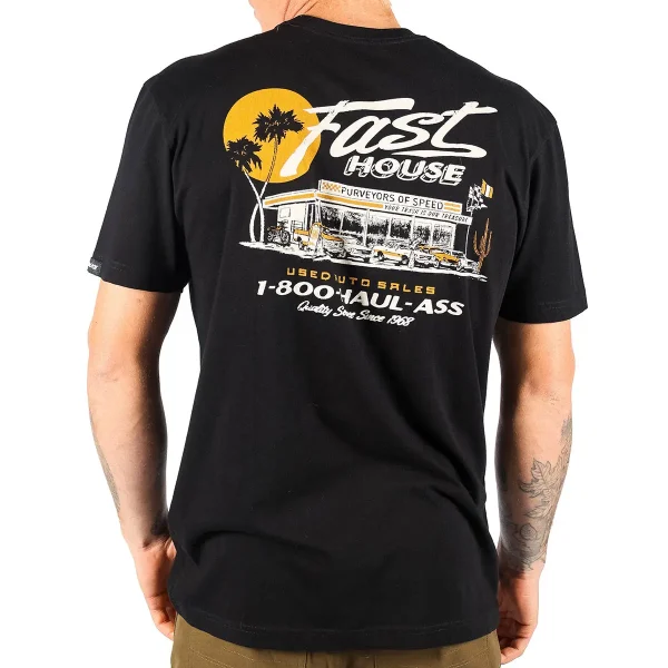 ציוד רכיבה פסטהאוס שחור - Fasthouse Sunset SS Tee 4