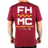 חולצת טי קצרה פסטהאוס בורדו – Fasthouse Team SS Tee Maroon