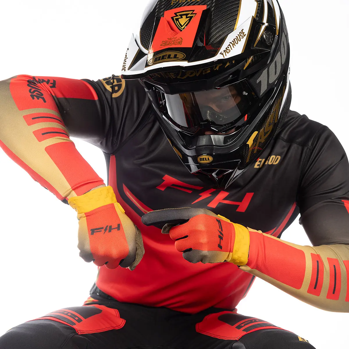 כפפות רכיבה פסטהאוס שחור - Fasthouse Vapor React Glove 6