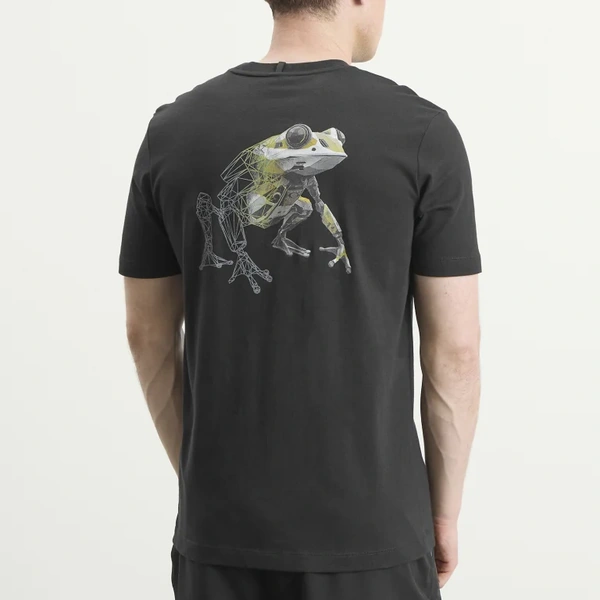 חולצת טי Oakley Futurescape Frog Tee שחורה מק"ט FOA407927-021 - תקריב - הדפס גב