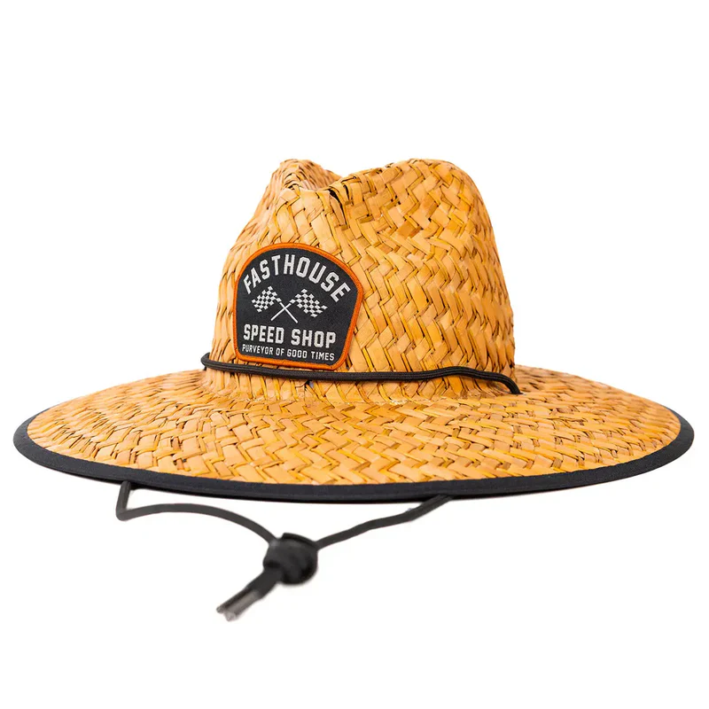 כובע פסטהאוס חום - Fasthouse Crossroad Straw Hat Dark Natural
