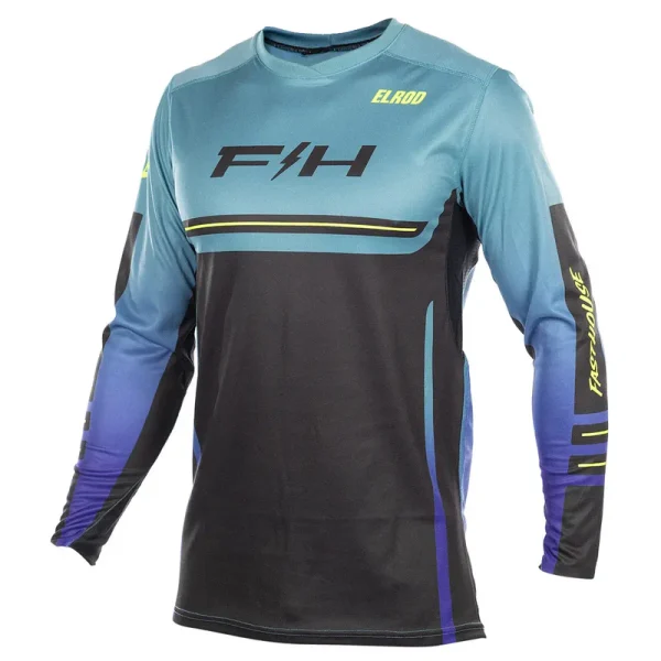 חולצת רכיבה פסטהאוס שחור - Fasthouse Elrod React Jersey